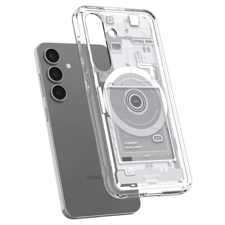 Spigen Ultra Hybrid MagSafe - étui pour Samsung Galaxy S25 (Zero One White)