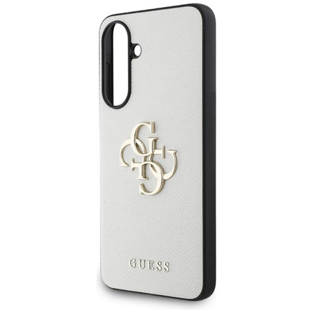 Guess Grained Big 4G Logo Small Classic Logo - pouzdro pro Samsung Galaxy A56 5G (béžové)