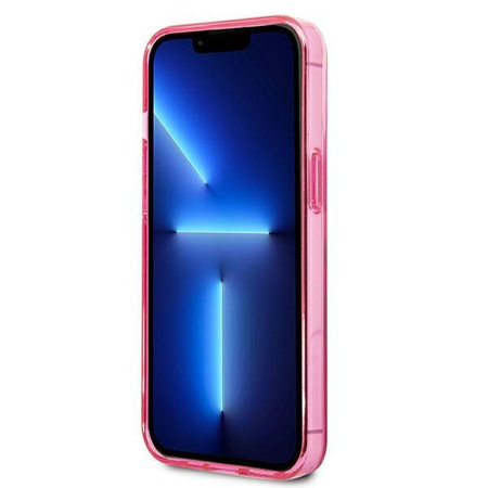 Karl Lagerfeld Gradient Ikonik Karl & Choupette - Coque iPhone 13 Pro (rose)