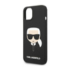 Karl Lagerfeld Silikonové pouzdro Iconic Karl`s Head - iPhone 14 (černé)