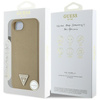 Guess Grained Triangle MagSafe - Tasche für iPhone 16e (braun)