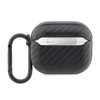 Dvojité kovové logo BMW Carbon - pouzdro pro AirPods 3 (černé)