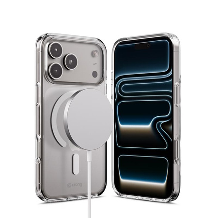 KLEINE MAGSAFE-HÜLLE FÜR IPHONE 17 PRO Crong FARBFREI MAGNETISCH