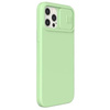 Nillkin CamShield Silky Magnetic - Coque pour Apple iPhone 12 / 12 Pro avec protection de l'appareil photo (Vert Matcha)