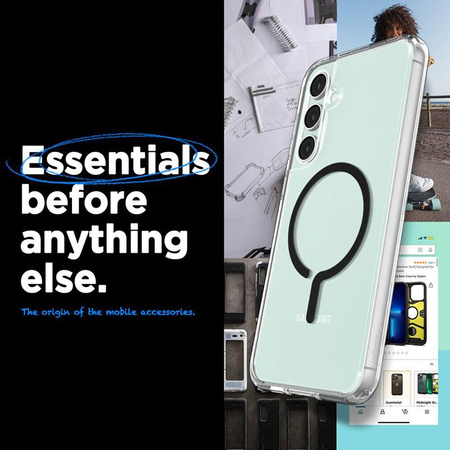 Spigen Ultra Hybrid OneTap Ring MagSafe - pouzdro pro Samsung Galaxy S23 FE (černé)