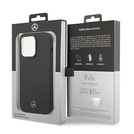 Mercedes Silicone Line - iPhone 14 Pro Case (black)