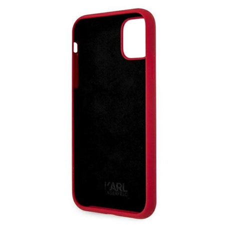 Karl Lagerfeld Choupette Head szilikon - iPhone 11 tok (piros)