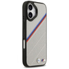Pouzdro BMW M Tricolor Metal Logo MagSafe - iPhone 17 (šedé)