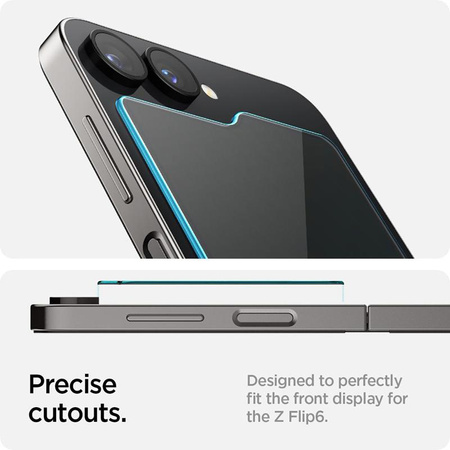 Spigen Glas.TR EZ Fit 2-Pack - Gehärtetes Glas für Samsung Galaxy Z Flip 6 / 7 FE (2 Stück)