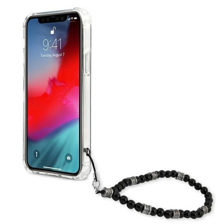 Guess Black Pearl Strap - iPhone 12 Pro Max Case (transparent)