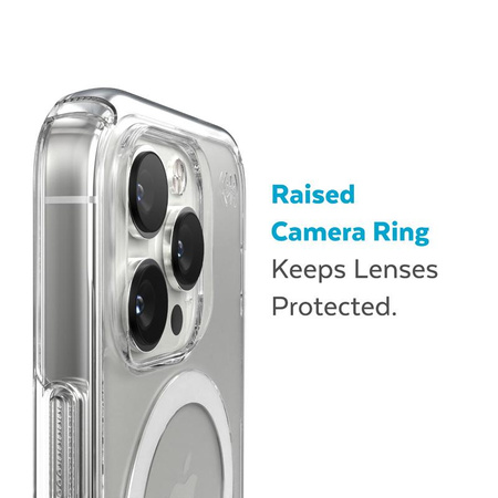 Speck Presidio Perfect-Clear + MagSafe - iPhone 14 Pro Max Case with MICROBAN Coating (Clear)