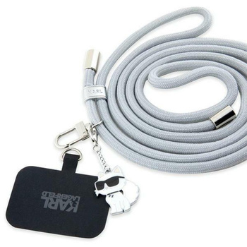 Karl Lagerfeld CBDY Cord - Universal-Telefonband / Schlüsselband (grau)