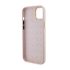 Guess Silicone Logo Strass 4G - Etui iPhone 15 (różowy)