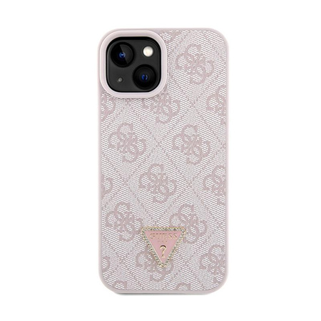 Guess Crossbody 4G Metal Logo - Coque iPhone 15 (rose)