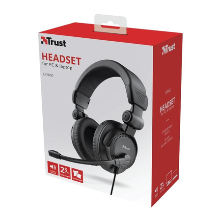 Trust Como - Headset mit Mikrofon (Schwarz)