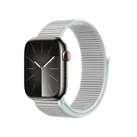 Crong Nylon – Sport strap for Apple Watch 38/40/41/42 mm (Pastel Grey)