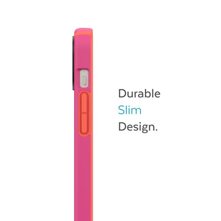 Speck CandyShell Pro - iPhone 14 Plus Case with MICROBAN Coating (Digital Pink / Energy Red)