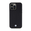 BMW Leather Diamond Pattern - Case for iPhone 15 Pro Max (Black)