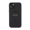 Guess Saffiano MagSafe - Étui pour iPhone 15 Plus (noir)