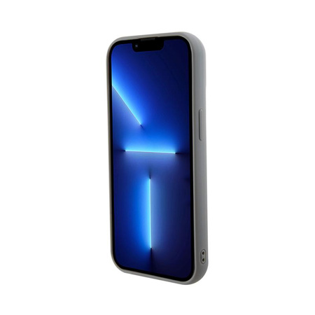 Guess Sequin Script Metal - Hülle für iPhone 15 (Silber)