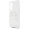 Karl Lagerfeld Rhinestones Karl Head Logo - Samsung Galaxy S25 Case (Transparent)