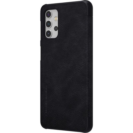 Nillkin Qin bőr tok - tok Samsung Galaxy A32 5G (fekete)