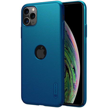 Nillkin Super Frosted Shield - Apple iPhone 11 Pro Case with Logo Cutout (Peacock Blue)