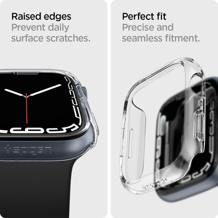 Spigen Thin Fit - Étui pour Apple Watch 8 / Watch 7 45 mm (transparent)