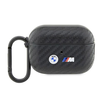 BMW Carbon Double Metal Logo - AirPods Pro 2 Tasche (Schwarz)