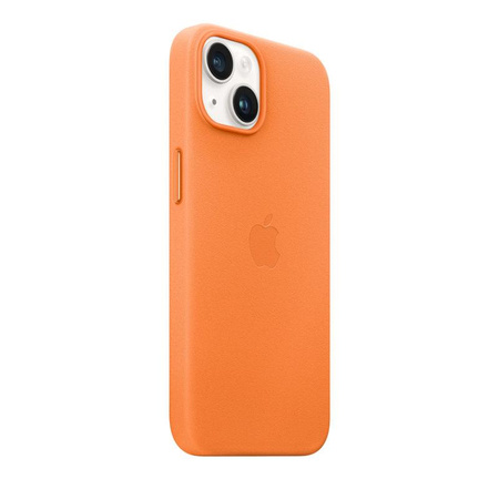 Apple Leather Case - Leather Case with MagSafe for iPhone 14 (orange)