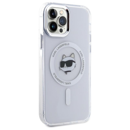 Karl Lagerfeld IML Metal Choupette Head MagSafe - Hülle für iPhone 12 / iPhone 12 Pro (weiß)