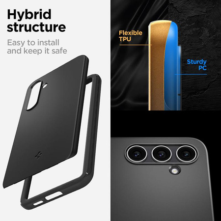 Spigen Thin Fit - Etui für Samsung Galaxy S23 FE (Schwarz)