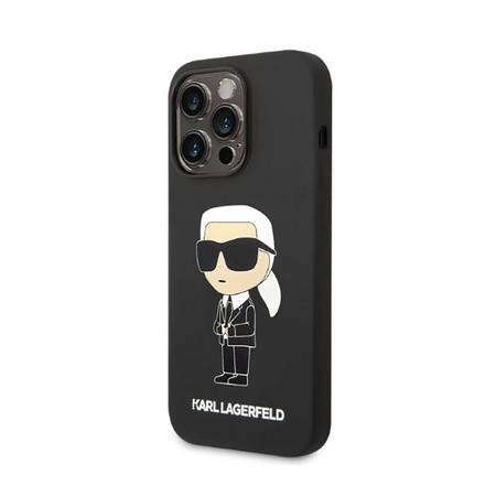 Karl Lagerfeld Silikon NFT Ikonik - iPhone 14 Pro Tasche (schwarz)