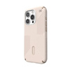 Speck Presidio2 Grip ClickLock & Magsafe - Coque pour iPhone 15 Pro (Bleached Bone / Heirloom Gold / Hazel Brown)