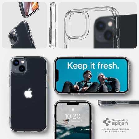 Spigen Ultra Hybrid Matte - Coque pour iPhone 15 Plus / iPhone 14 Plus (Transparent Mat)