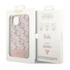 Guess GCube Stripes MagSafe - iPhone 14 Plus Tasche (Rosa)