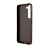 Guess 4G Bottom Stripe Metal Logo Collection - Case for Samsung Galaxy S23+ (Brown)
