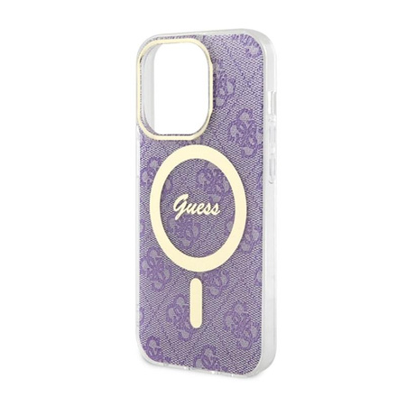 Guess 4G MagSafe - pouzdro pro iPhone 14 Pro (fialové)