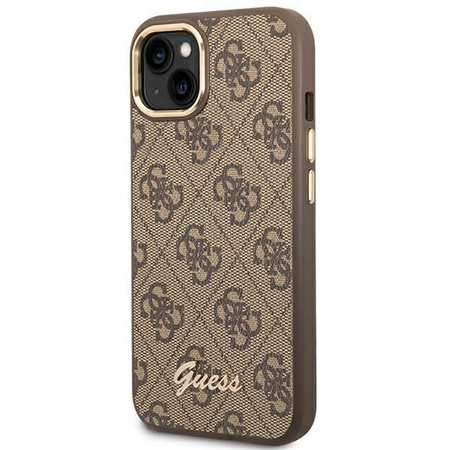 Guess 4G Metal Camera Outline Case - Case for iPhone 14 Plus (Brown)
