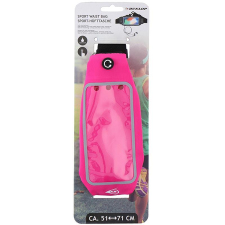 Dunlop - Sport strap for smartphone electronics 51-71 cm (pink)