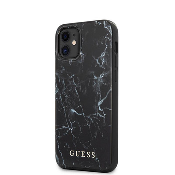 Guess Marble - Coque pour iPhone 12 Mini (noir)