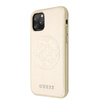 Guess Saffiano 4G Circle Logo - iPhone 11 Pro Tasche (Gold)