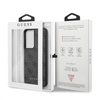Guess 4G Metal Logo - Étui Samsung Galaxy S21 Ultra (gris)