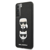 Karl Lagerfeld Saffiano Karl & Choupette Heads - Samsung Galaxy S21+ tok (fekete)