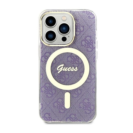 Guess 4G MagSafe - Case for iPhone 14 Pro (Purple)