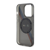 BMW Tricolor Streifen MagSafe - iPhone 14 Pro Max Tasche (Grau)