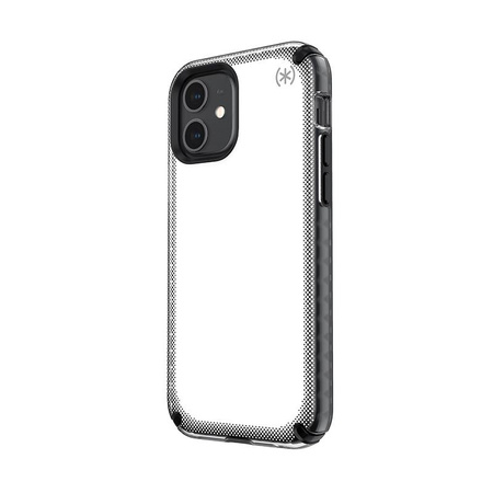 Speck Presidio2 Armor Cloud - Coque pour iPhone 12 / iPhone 12 Pro avec revêtement MICROBAN (transparent/noir)
