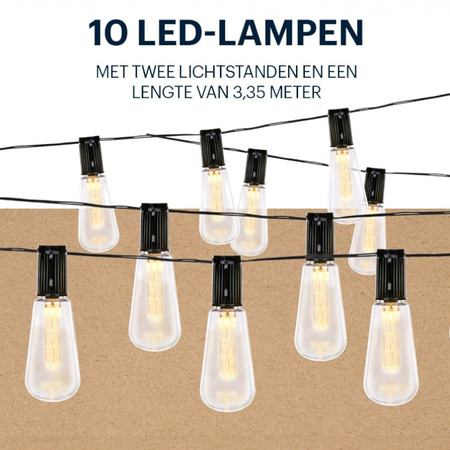 Grundig - Solar-Garten-LED-Lichter 3,35 m