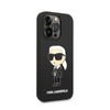 Karl Lagerfeld Silicone NFT Ikonik - Hülle für iPhone 14 Pro (Schwarz)