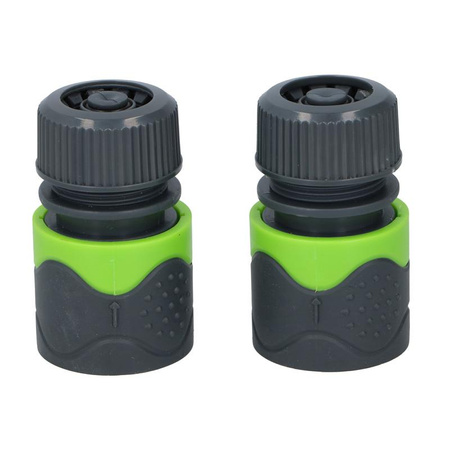 Kinzo - Zestaw złączek do węża ogrodowego 1/2" (2 szt.)